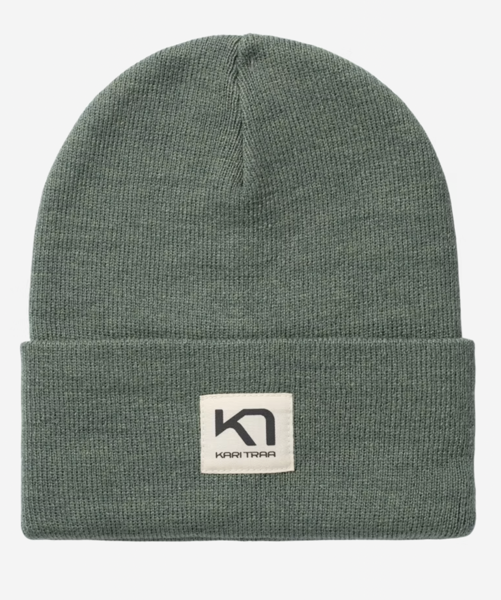 KARI TRAA Rothe Beanie Dusty Midtone Green