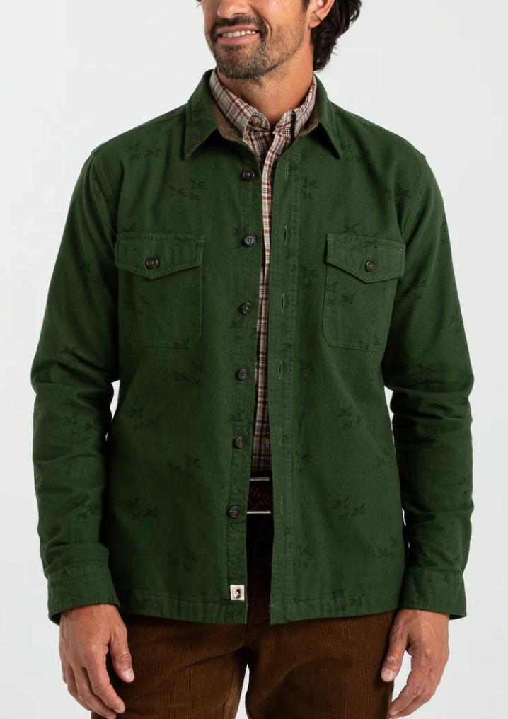 DUCK HEAD Men's LS Slater Moleskin Overshirt