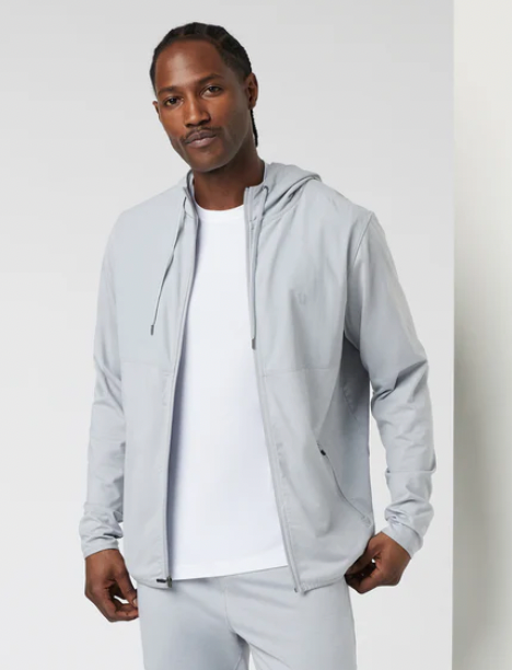 VUORI Men's Sunday Element Jacket Platinum Heather