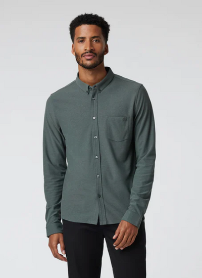 VUORI Men's L/S Ace Button Down Smoked Beryl