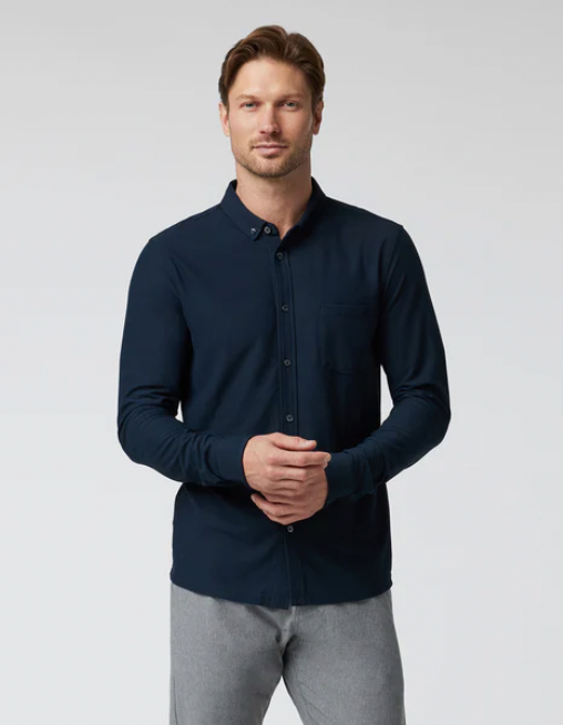 VUORI Men's L/S Ace Button Down Ink