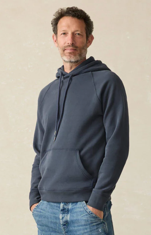 FAHERTY Men's High Standard Fleece Hoodie Blue Nights BLN