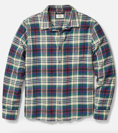 MARINE LAYER Men's Tahoe Flannel Shirt ulti Plaid / M