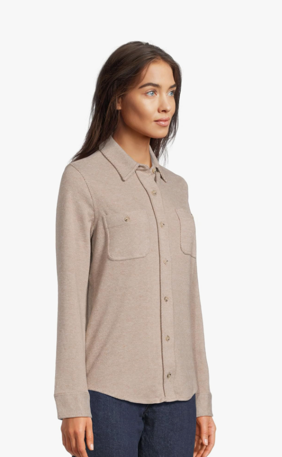 FAHERTY Women's Legend Sweater Shirt Timber Twill TIT