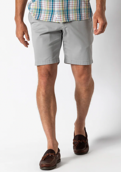 DUCK HEAD Mens 9 Gold School Chino Short Limestone Gray