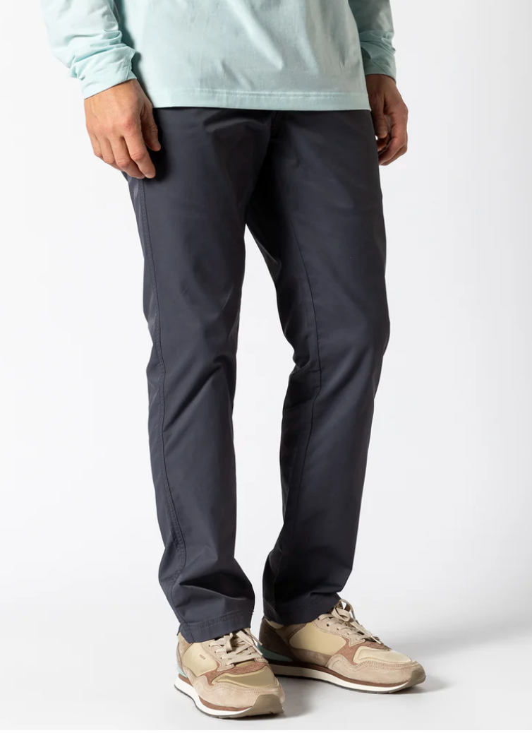 DUCK HEAD Mens Harbor Performance Chino Naval Grey / 33W / 32L