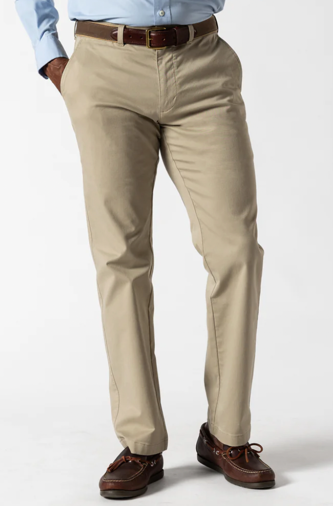 DUCK HEAD Mens Gold School Chino Khaki / 30W / 32L