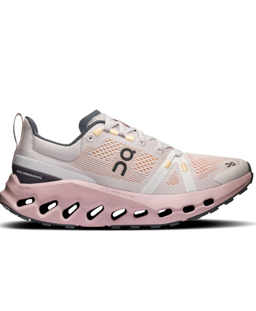 ON Womens Cloudsurfer Trail Silver/Mauve