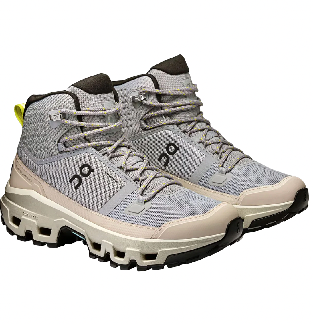 ON Womens Cloudrock Mid WP Alloy/Ice