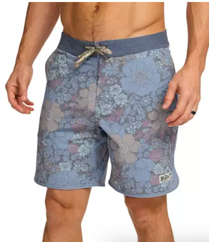 HOWLER BROS Mens Bruja Boardshorts Flower Power/Blues