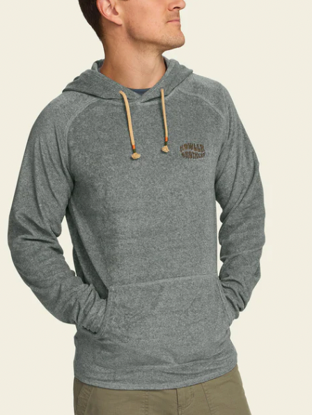 HOWLER BROS Mens Terrycloth Hoodie Grey Heather