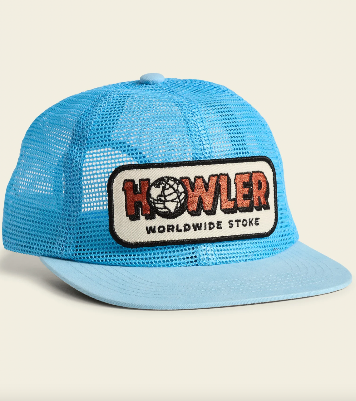 HOWLER BROS Unstructured Snapback Hats Worldwide Stoke/Light Blue