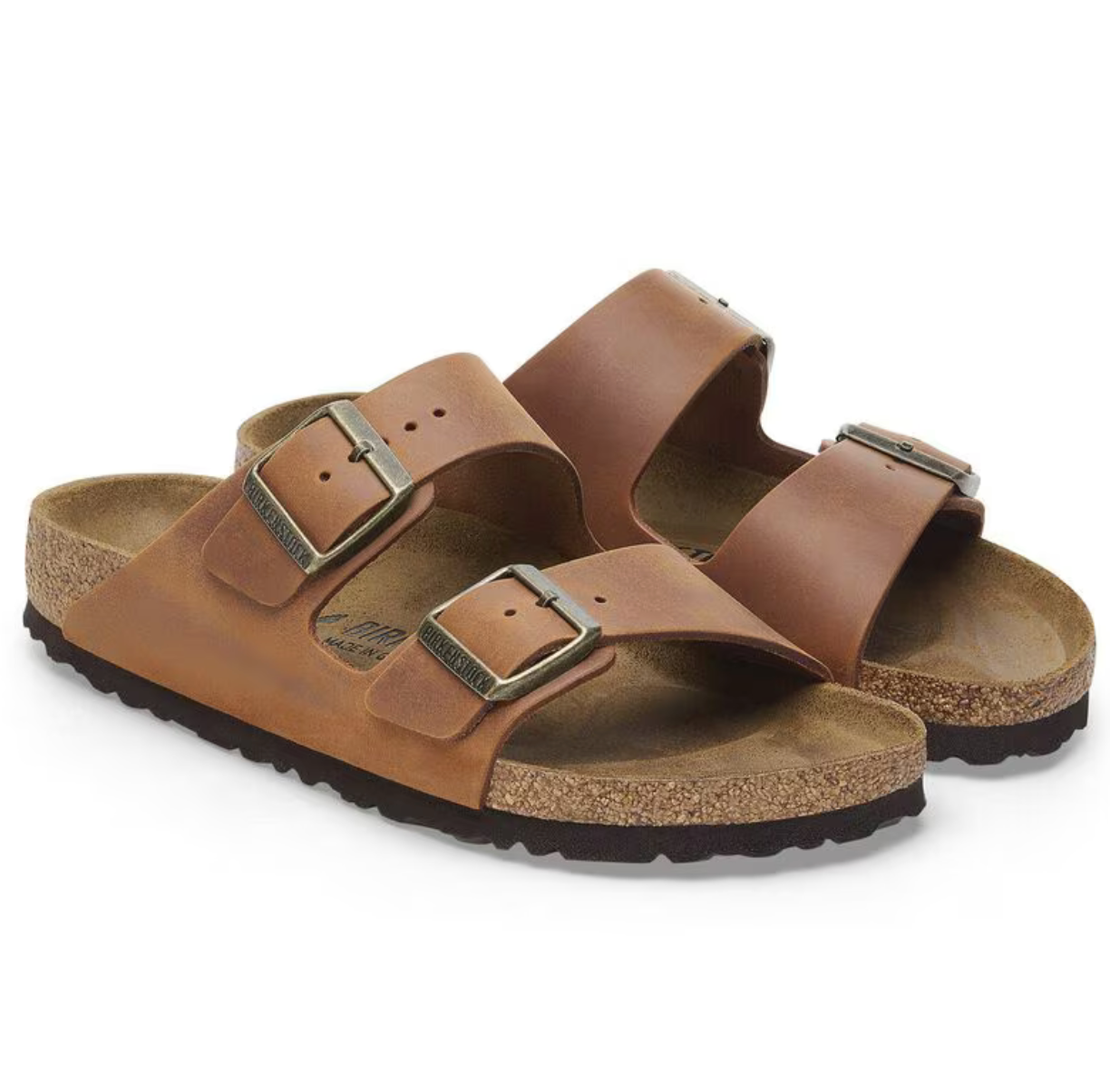 BIRKENSTOCK Arizona Narrow Oiled Leather Cognac