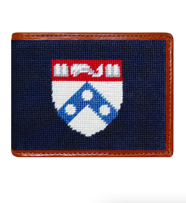 SMATHERS Needlepoint Credit Card Wallet UPenn