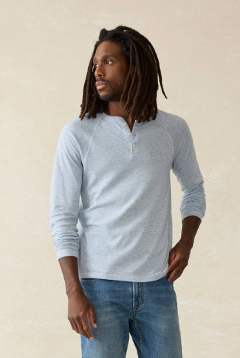 Men's LS Cloud Henley