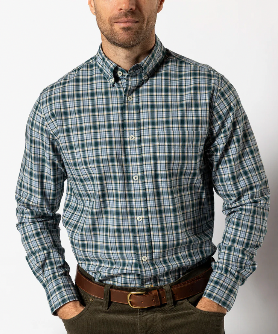 Men's LS Cotton Twill Sport Shirt - Lanier
