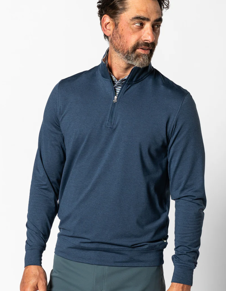 Men's LS Long Drive Perf 1/4 Zip Pullover