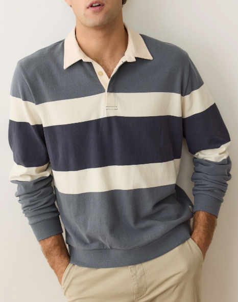 Men's Sueded Rugby Polo