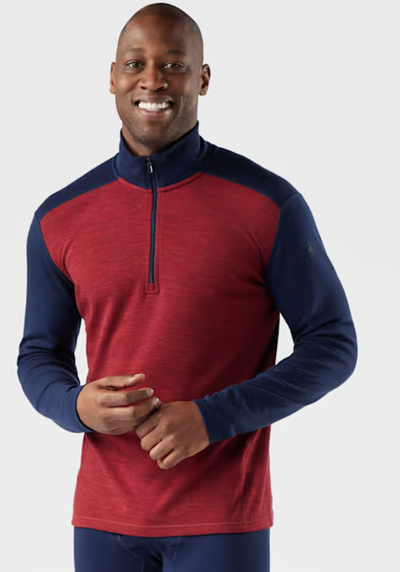 Men's Classic Thermal Merino Base Layer 1/4 Zip