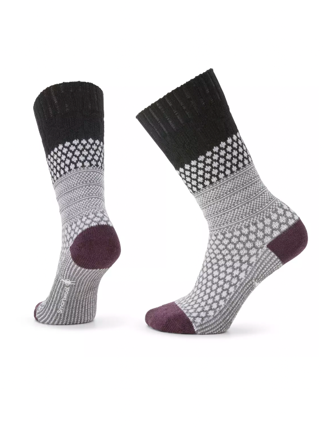 EVD Popcorn Cable Crew Socks