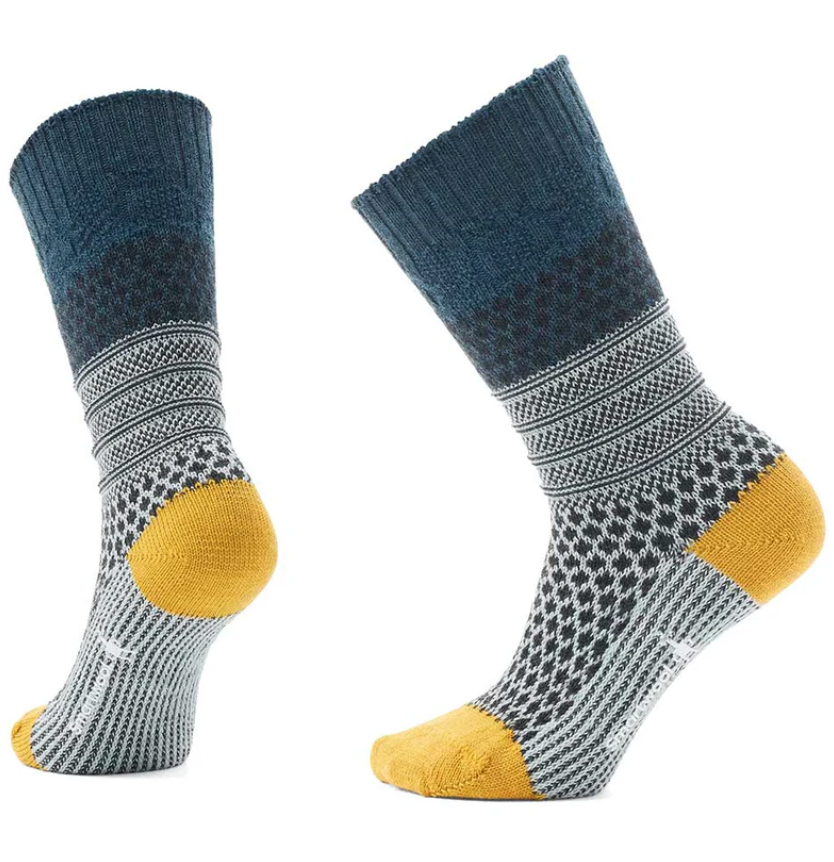 EVD Popcorn Cable Crew Socks