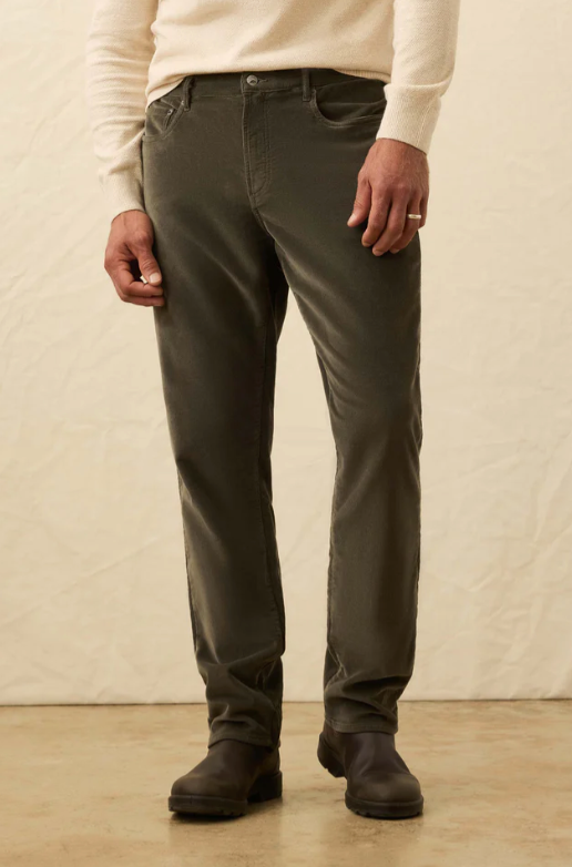 Men's Stretch Terry Corduroy 5 Pocket Pant