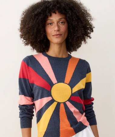 Women's Exploded Sun Icon Sweater