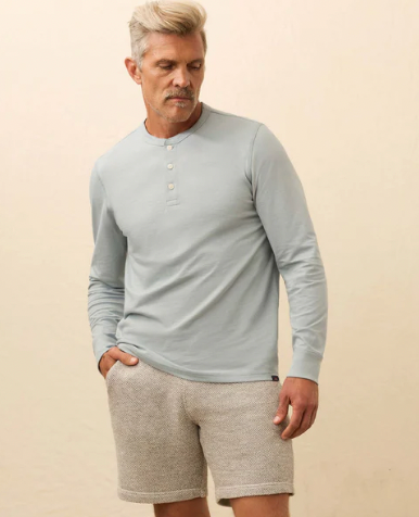 Men's LS Waffle Henley