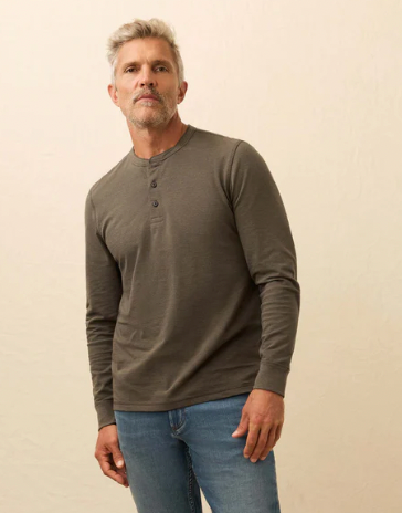 Men's LS Waffle Henley