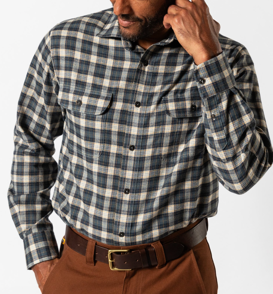 Men's LS Perf Flannel Sport Shirt - Moyer Plaid