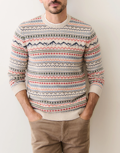 Men's California Fair Isle Crew Sweater