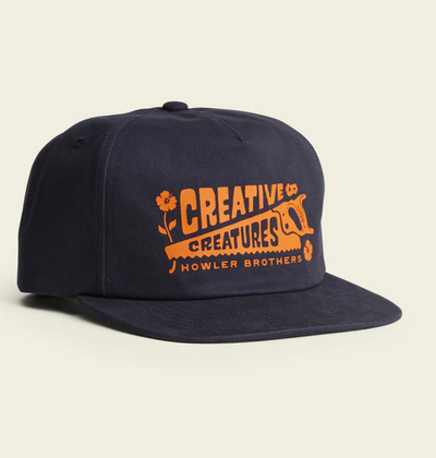 HOWLER BROS Unstructured Snapback Hats CC Workshop/Navy