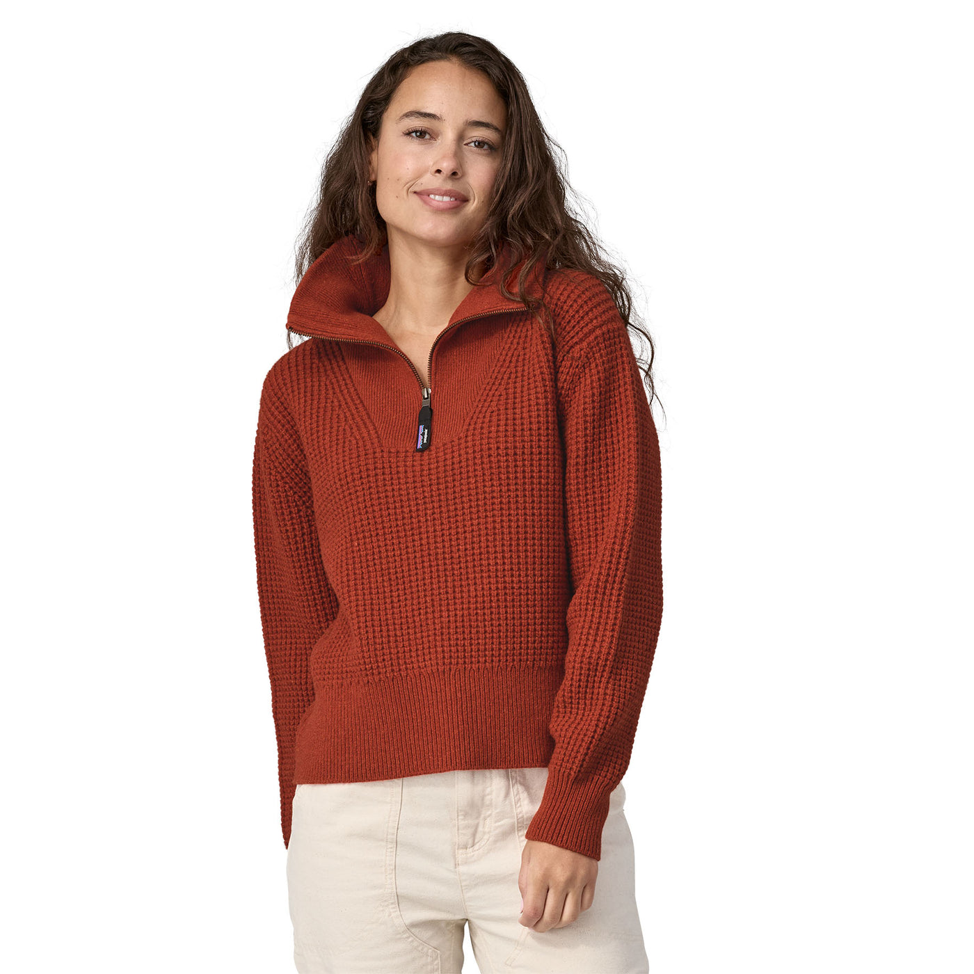 Women's Recycled Wool-Blend 1/4-Zip Sweater