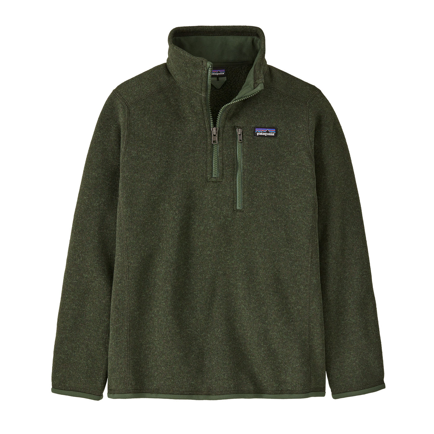 PATAGONIA Boys' Better Sweater 1/4 Zip Torrey Pine Green TPGN