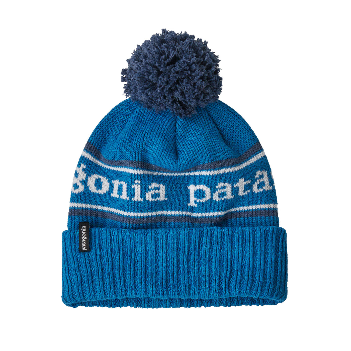 PATAGONIA Kids' Powder Town Beanie Park Stripe Endless Blue PSEL