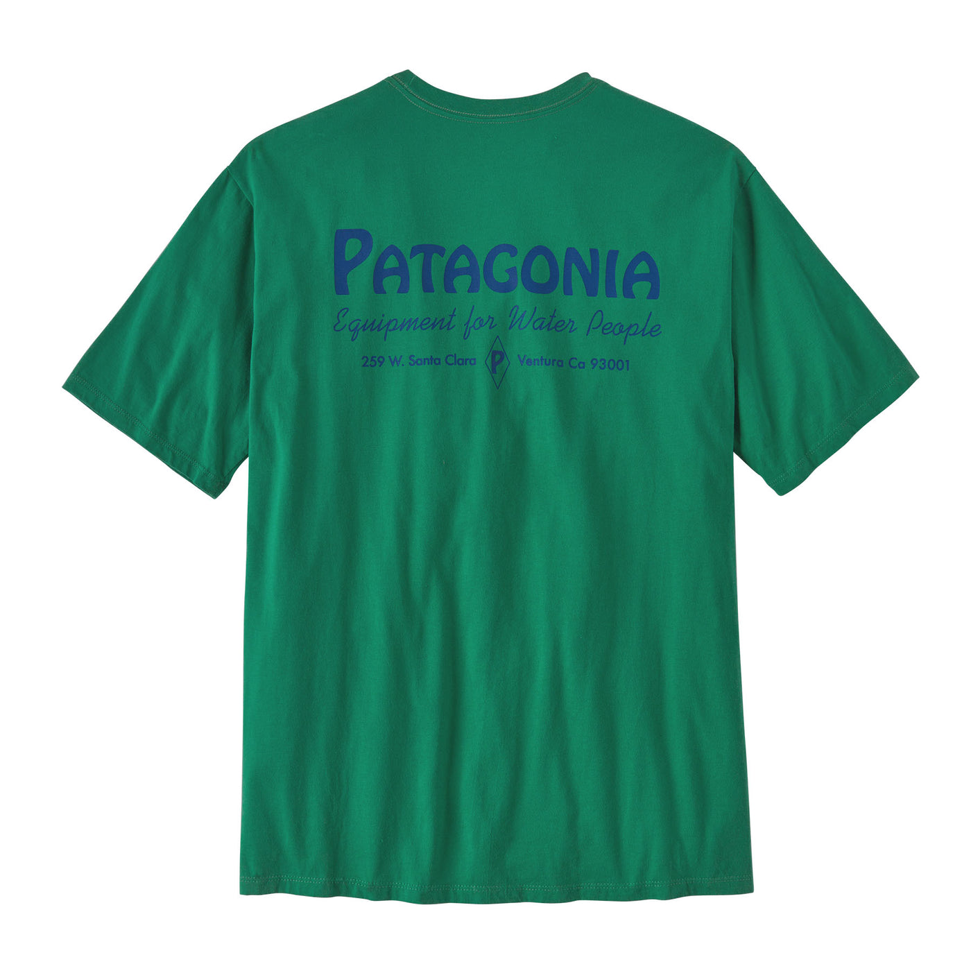 PATAGONIA Men's Water People Organic Pocket T-Shirt Water People Banner Gather Green WPGN