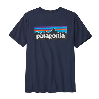 PATAGONIA Kids' Graphic T-Shirt P-6 ogo New Navy PONN / L
