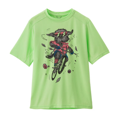 PATAGONIA Kids' Capilene Silkweight T-Shirt Trail Hound Salamander Green TLSA