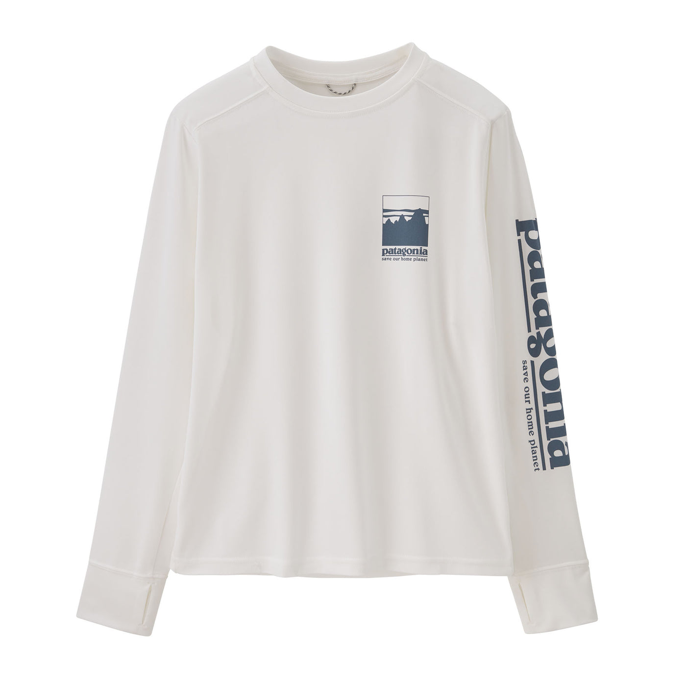 PATAGONIA Kids' Long-Sleeved Capilene Silkweight T-Shirt Alpine Icon White AIWT