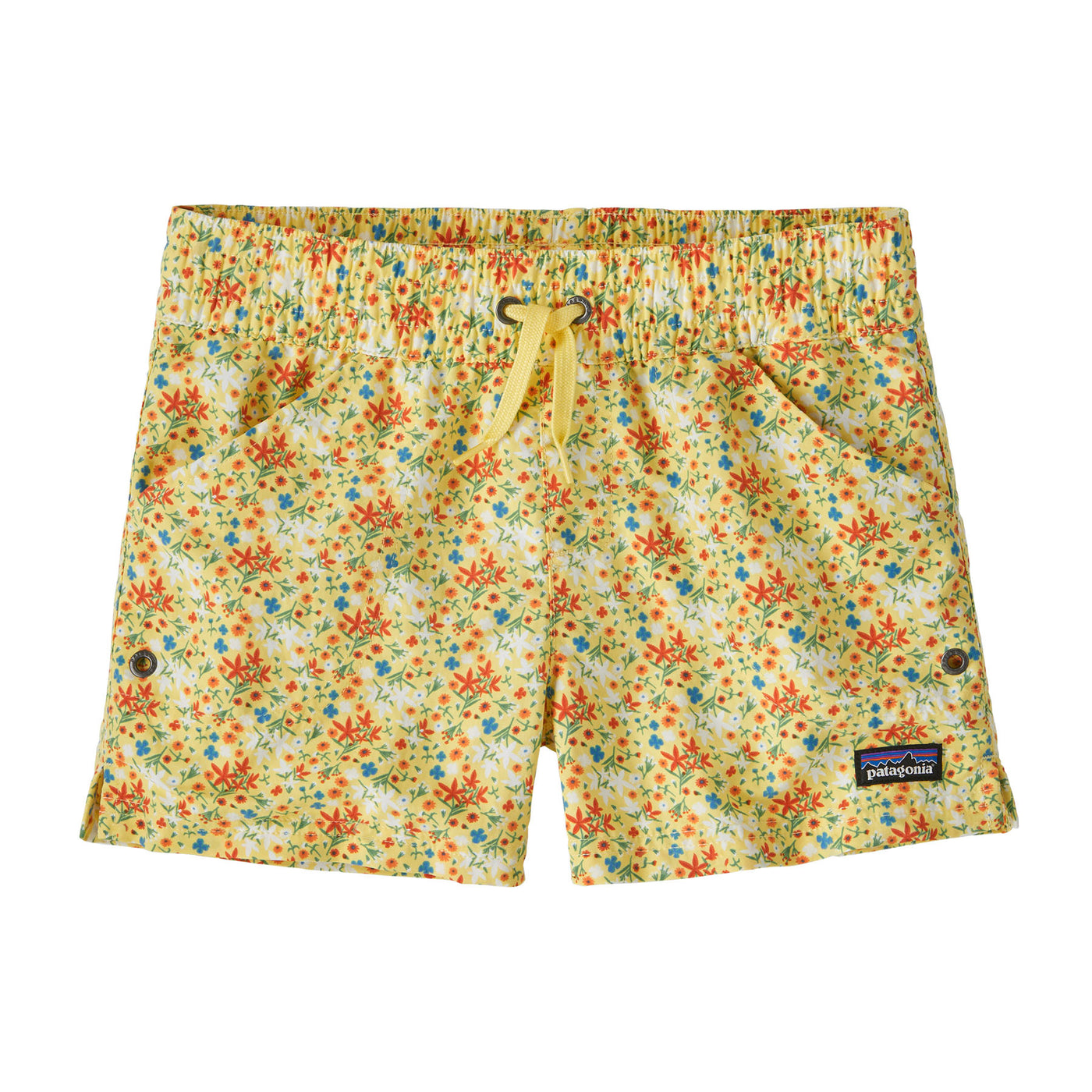 PATAGONIA Kids' Costa Rica Baggies Shorts 3in - Unlined Little Isla Milled Yellow LIMD