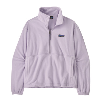 PATAGONIA Womens Micro D 1/2-Zip Fleece Pullover Foxglove Purple FGLP