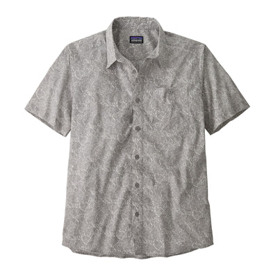 PATAGONIA Mens Go-To Shirt Bees and Flowers Salt Grey BFSA