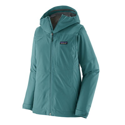 PATAGONIA Womens Boulder Fork Rain Jacket Wetland Blue WLDB