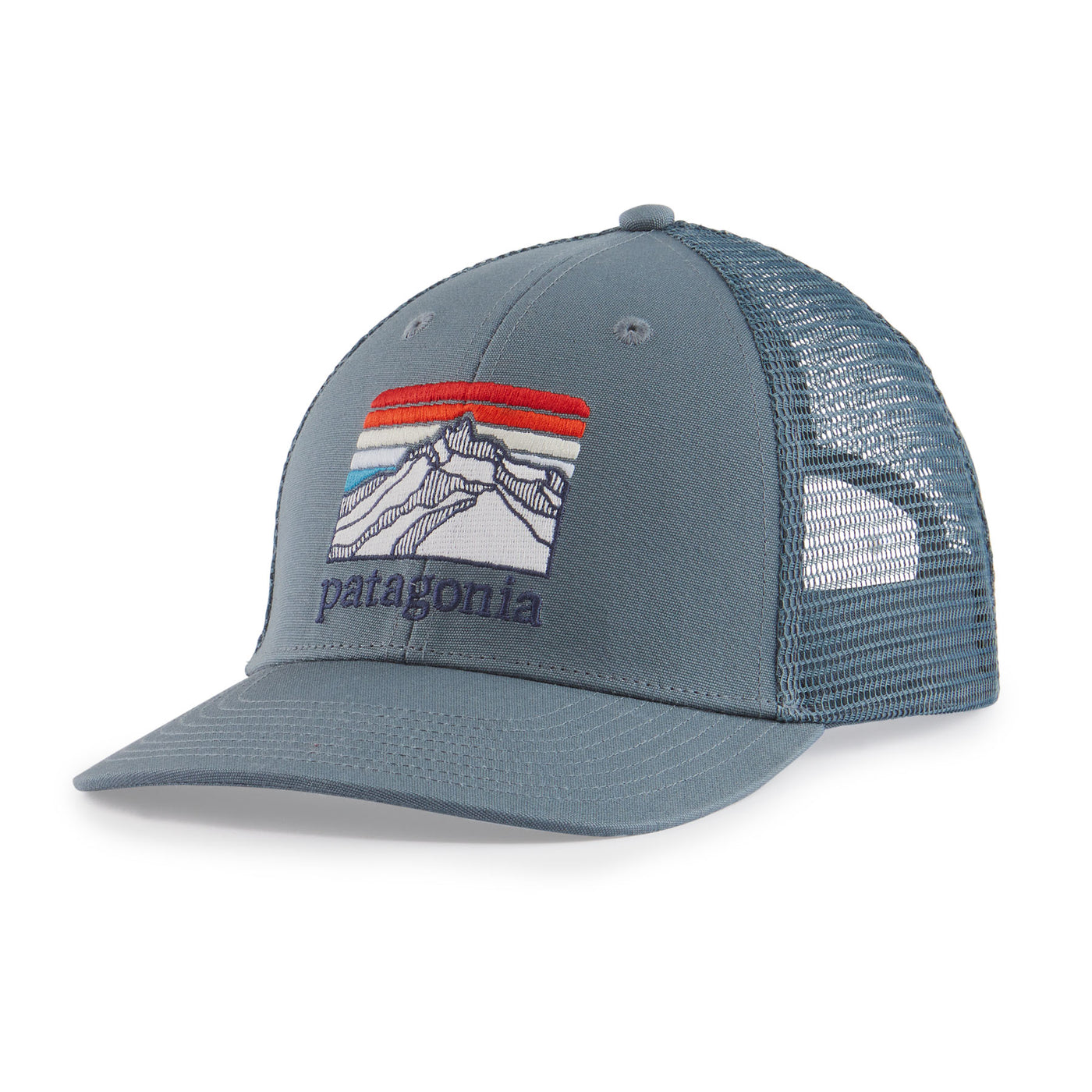 PATAGONIA Line Logo Ridge LoPro Trucker Hat Plume Grey PLGY