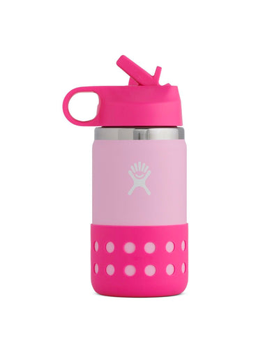 HYDRO FLASK 12 oz Kids Wide Mouth Straw Lid & Boot Plumeria