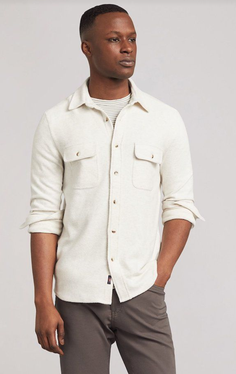 FAHERTY Men's Legend Sweater Shirt Off White OFW
