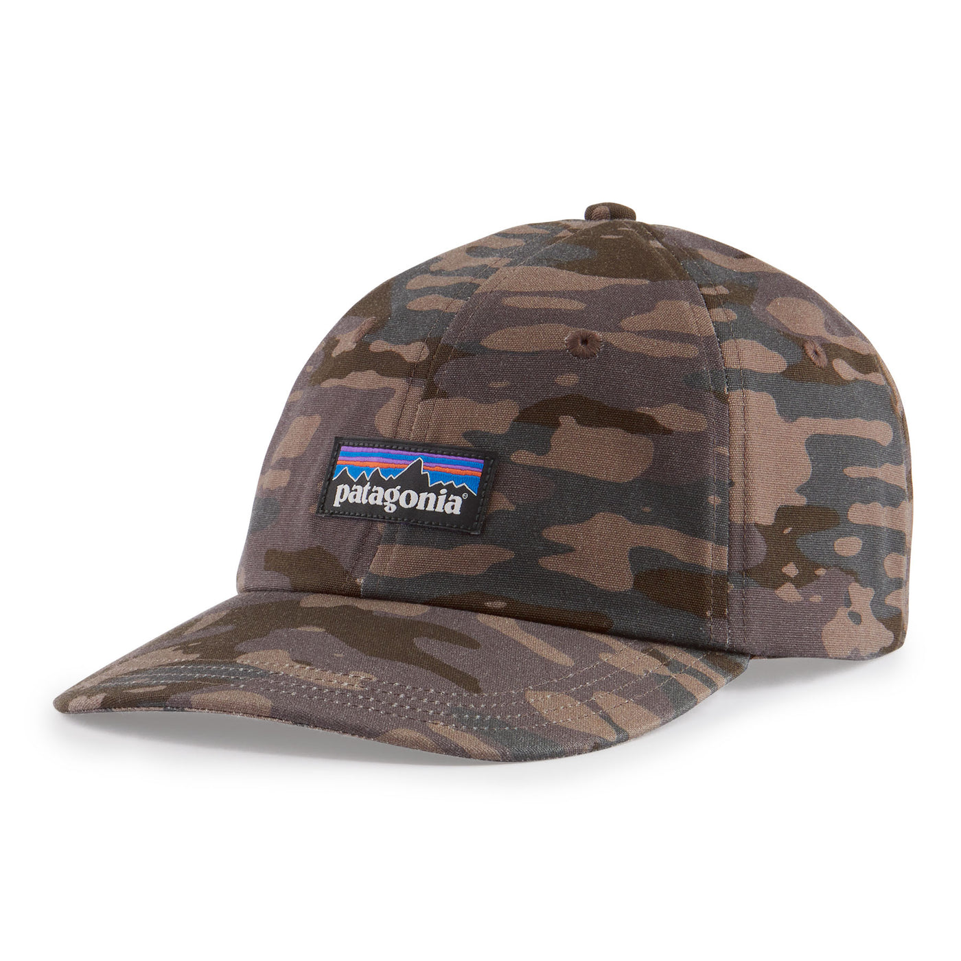 PATAGONIA P-6 Label Trad Cap Iceberg Melt Small Logwood Brown IMBR