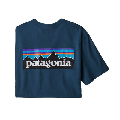 PATAGONIA Men's P-6 Logo Responsibili-Tee Crater Blue CTRB