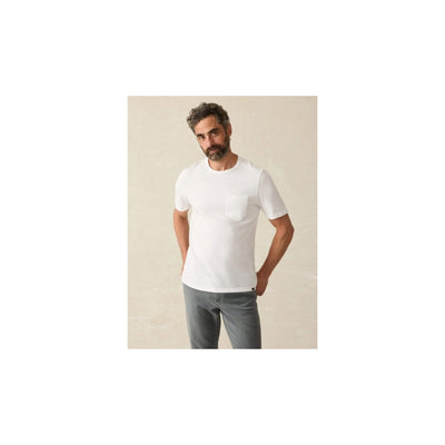 FAHERTY Men's Sunwashed Pocket Tee White WHT S25