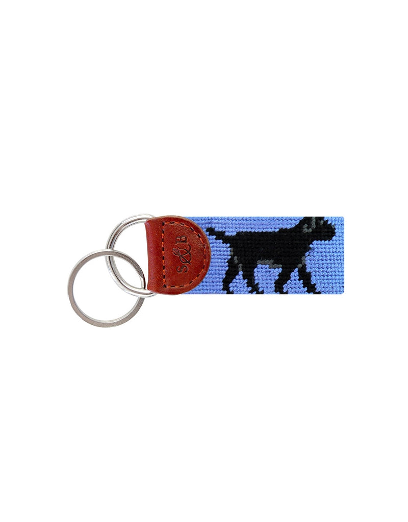 SMATHERS Needlepoint Key Fob Black Lab